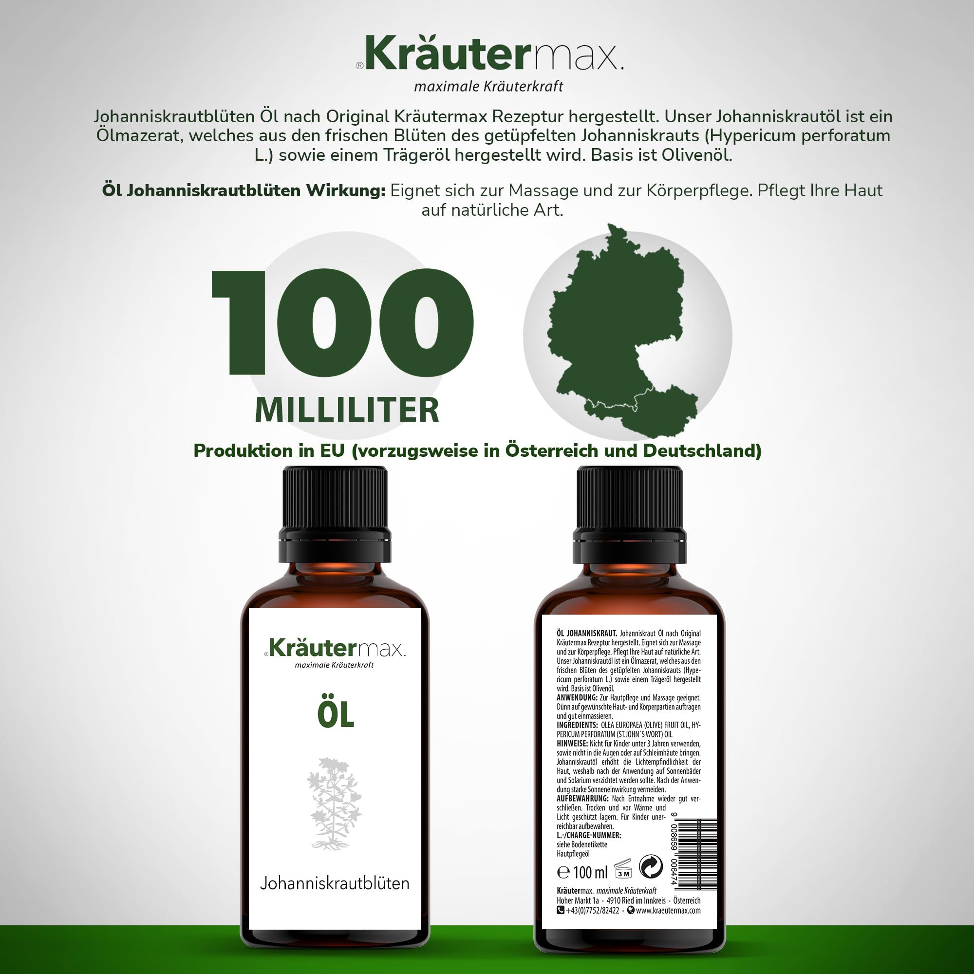 Kräutermax Öl Johanniskrautblüten