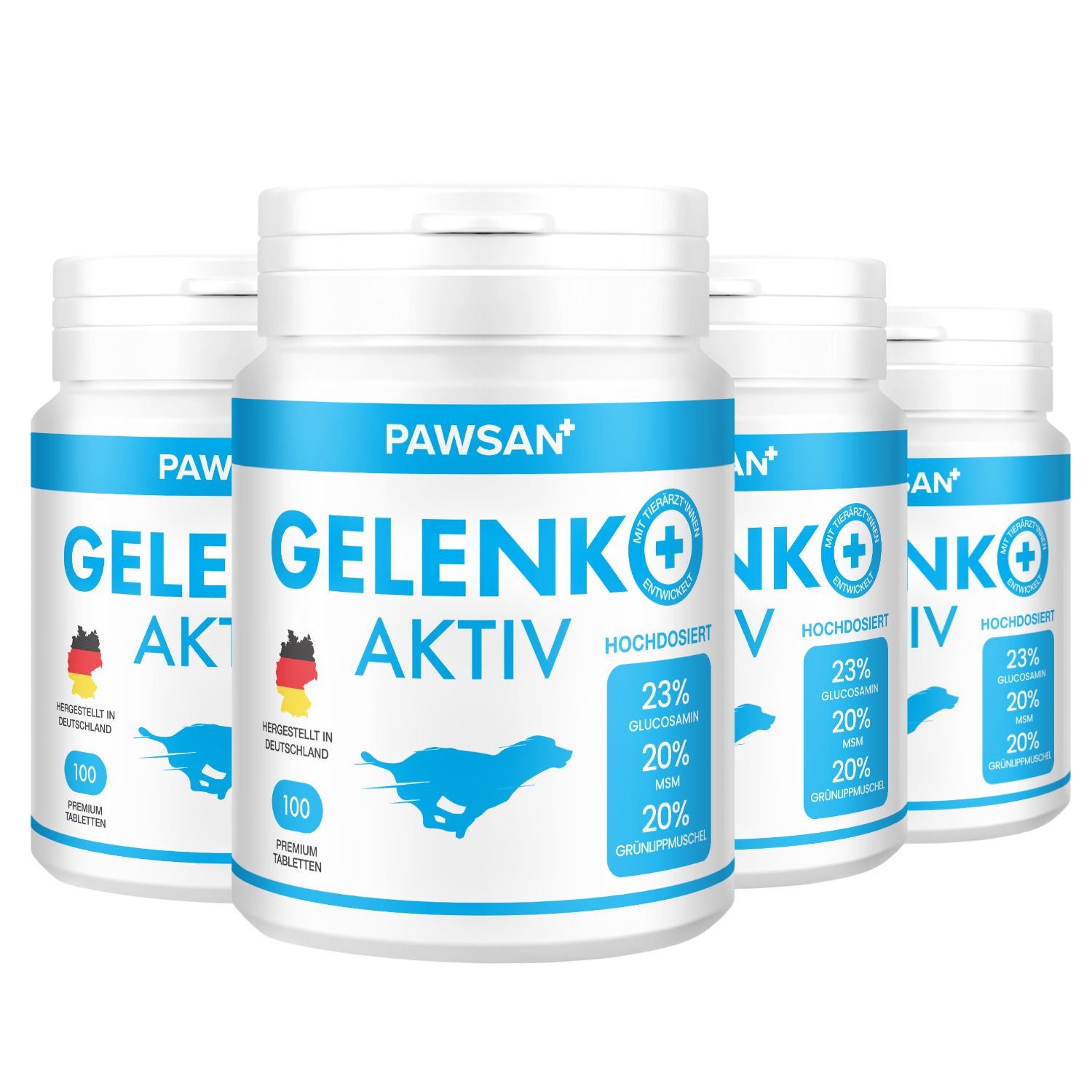 Pawsan® Premium Gelenktabletten Hund - Hochdosiert 400 St Tabletten
