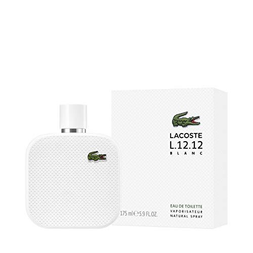 Lacoste L.12.12 Blanc Eau de Toilette Flakon und Verpackung.