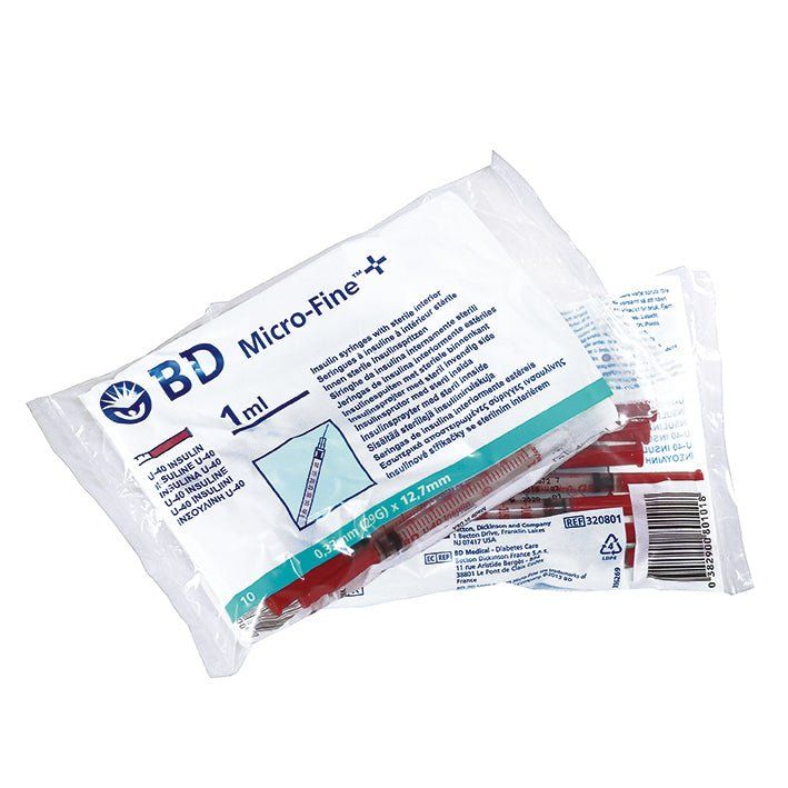 Micro-Fine Plus Insulinspritze U40 mit Kanüle 100 St Spritzen