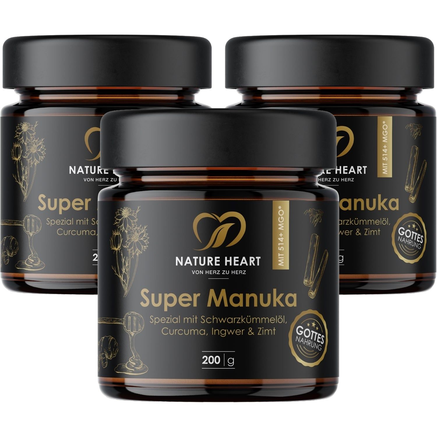 Nature Heart Super Manuka mit Schwarzkümmelöl