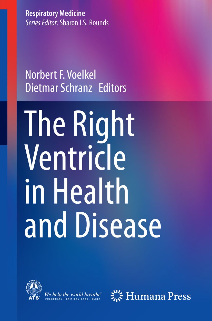 Buchcover: "The Right Ventricle in Health and Disease". Autoren: Voelkel, Schranz. Herausgeber: Humana Press. Reihe: Respiratory Medicine.