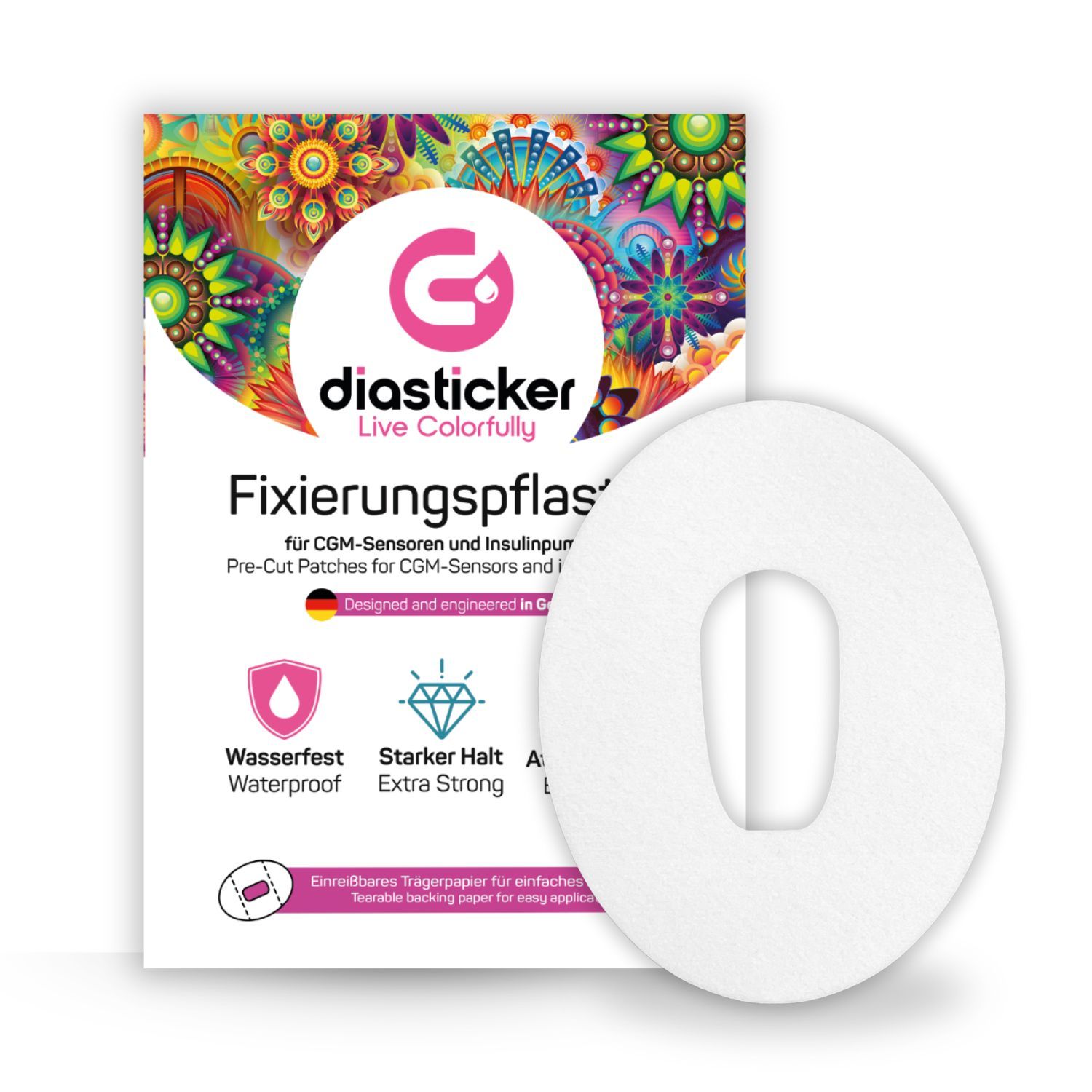 Diasticker® Dexcom G6 Fixiertapes "Sensitive"