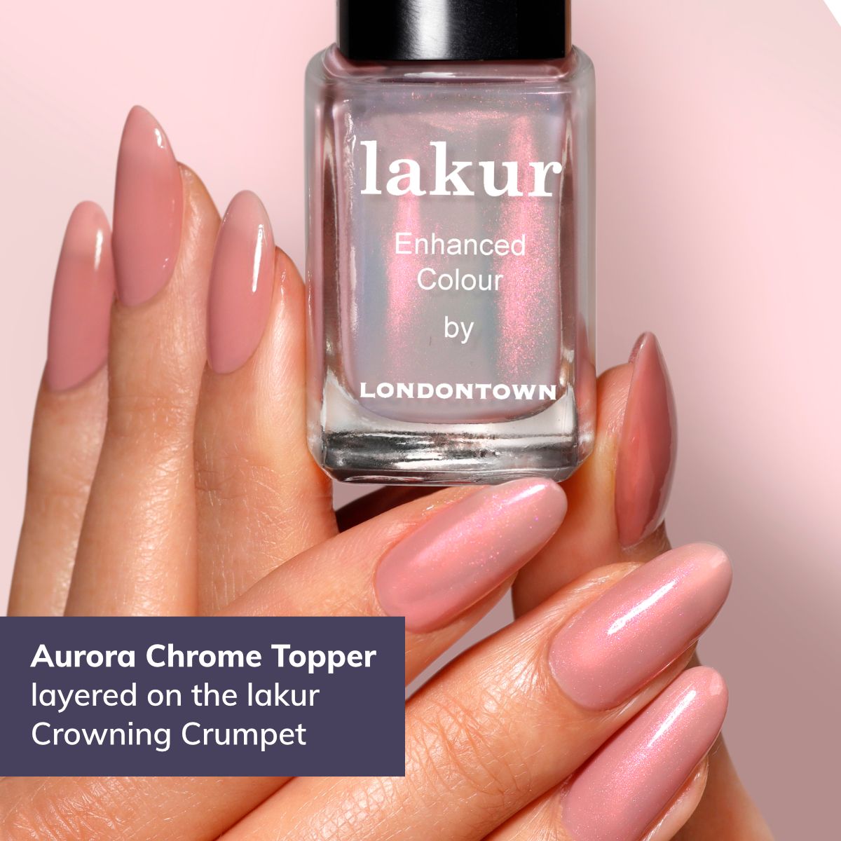 LONDONTOWN lakur Aurora Chrome Topper Nagellack