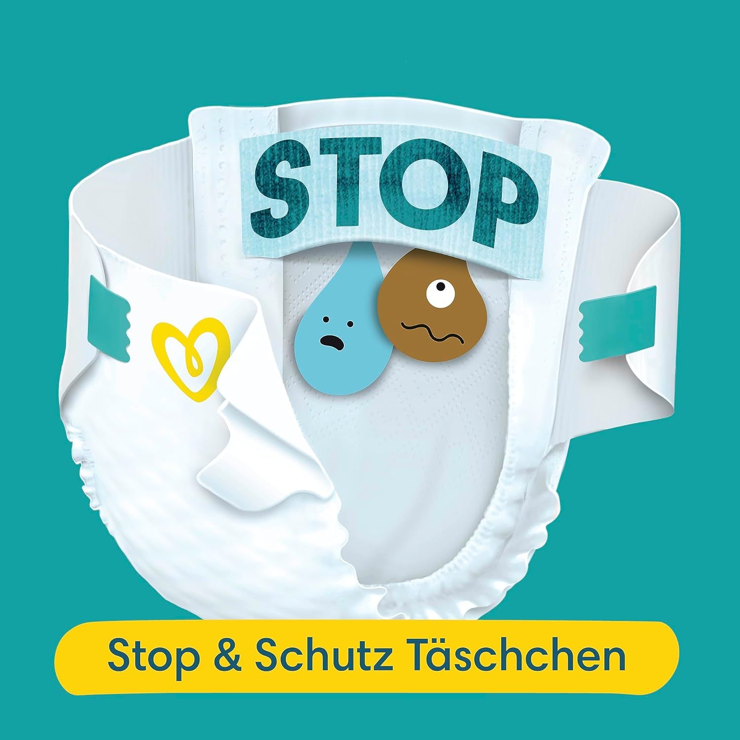 Pampers Baby-Dry Größe 7, 132 Windeln, 15kg+, für bis zu 100 % Auslaufschutz die ganze Nacht