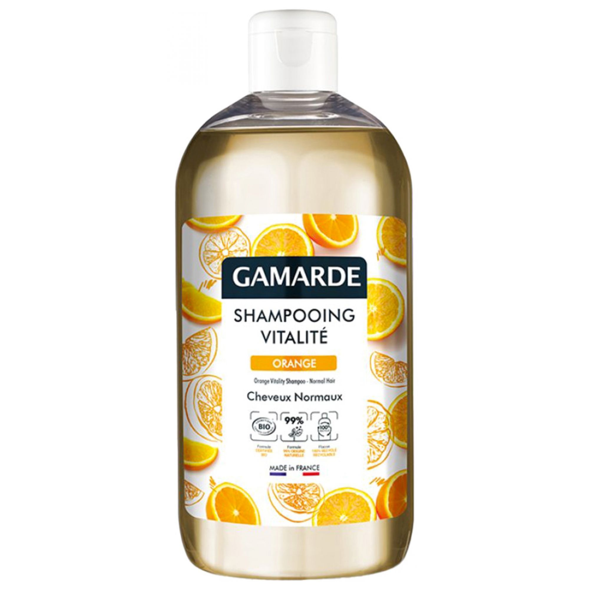 Gamarde Shampoo Vitalität Orange Normales haar Bio 18,5x7x7 cm
