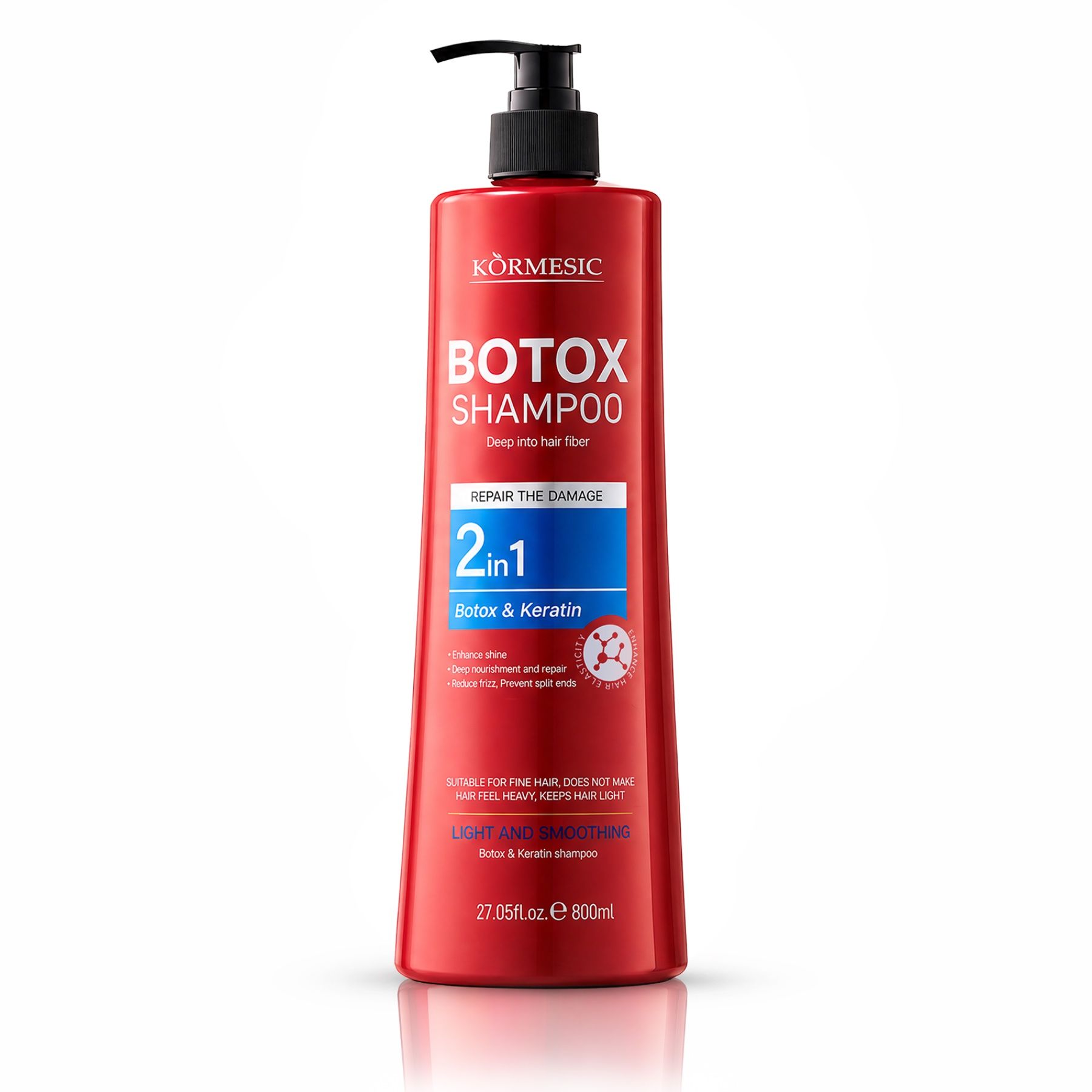 Shampoo KORMESIC B-Tox Cheratina e Collagene Riparazione Intensiva