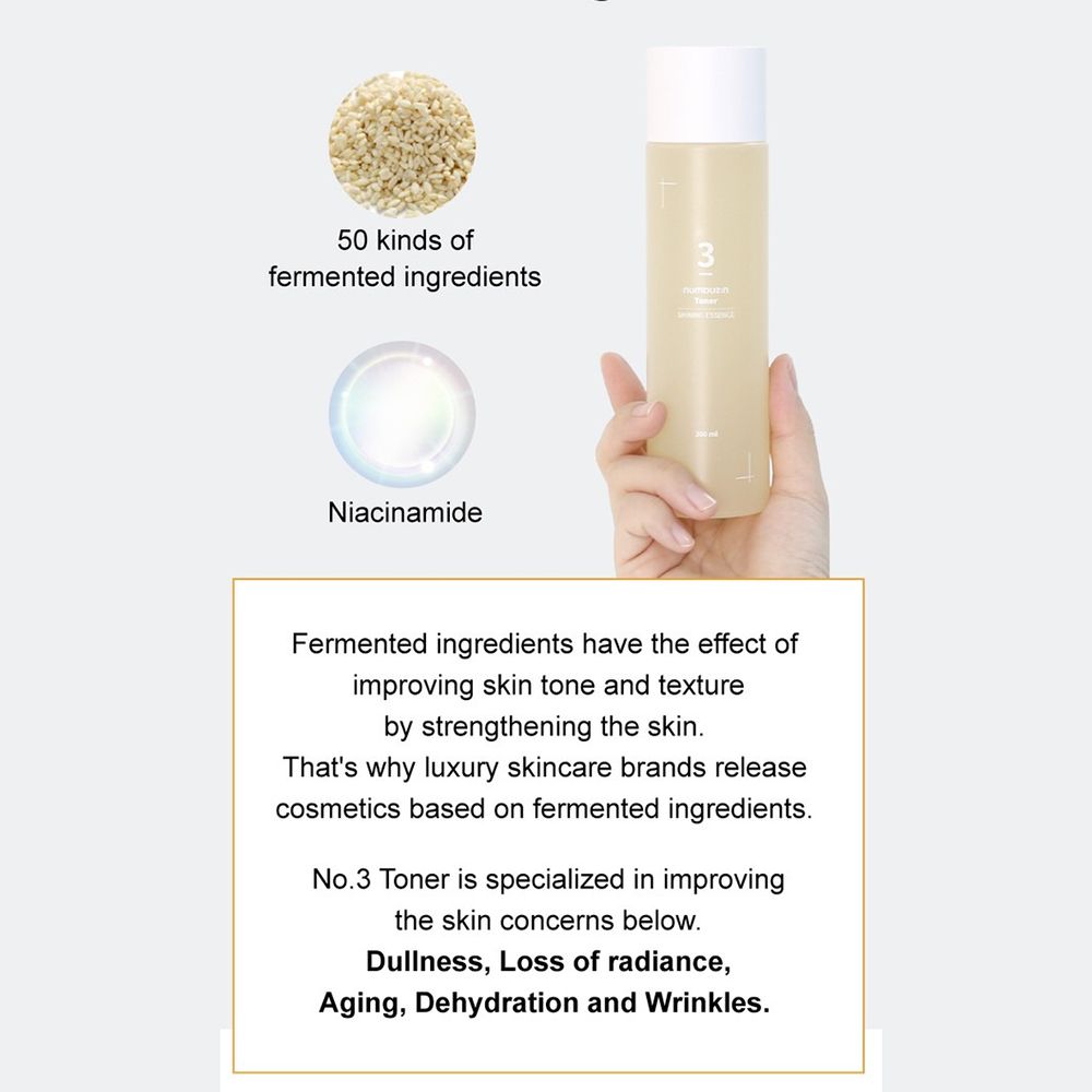 Numbuzin No.3 Super Glowing Essence Toner 200ml