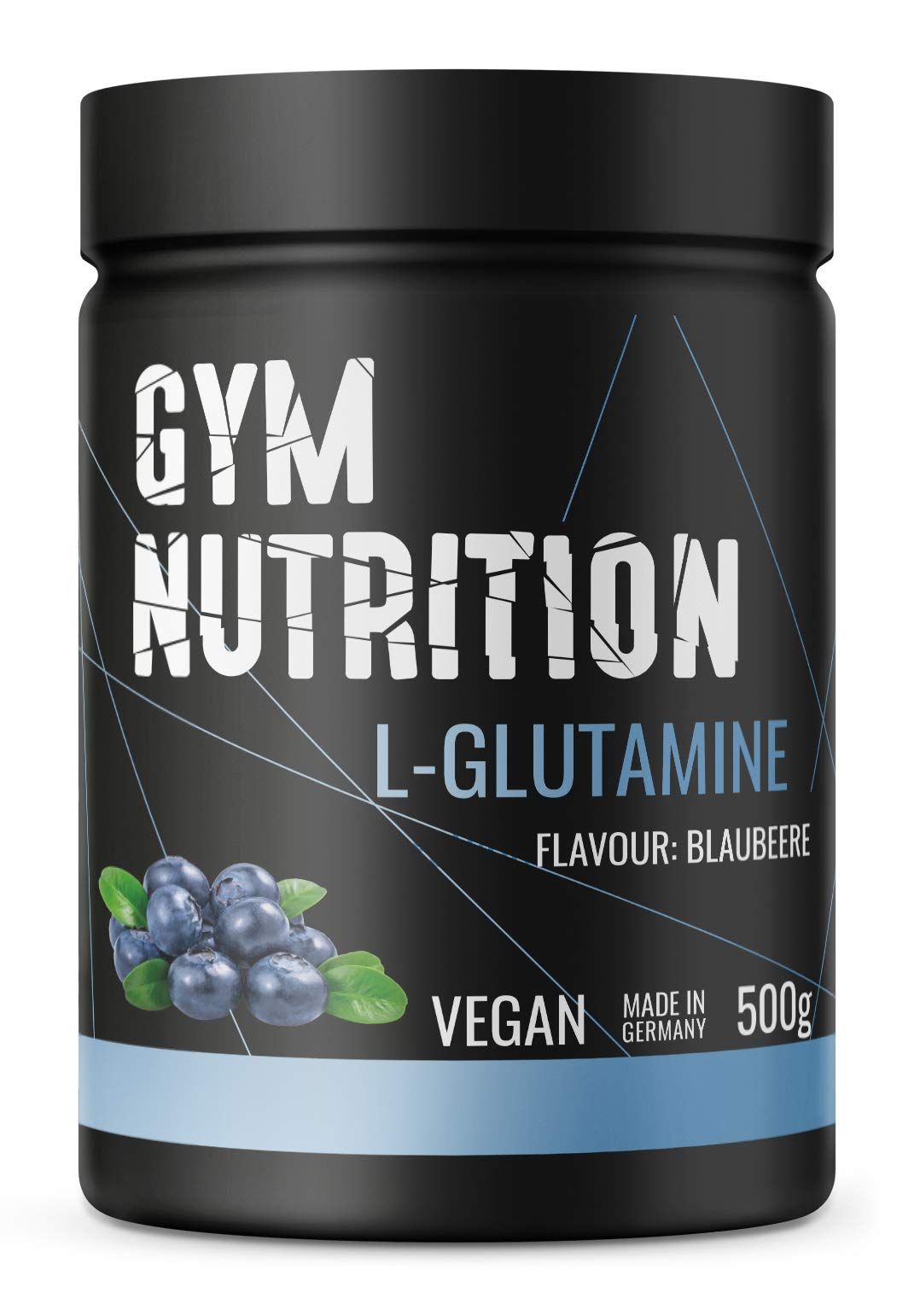 Gym Nutrition L-Glutamin Pulver Blaubeere 500 g Kapseln