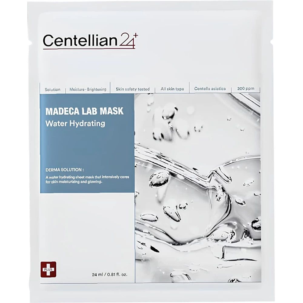 Centellian24 Madeca Lab Mask Water Hydrating – Feuchtigkeits-Tuchmaske mit Hyaluronsäure und Teca 1 St Gesichtsmaske