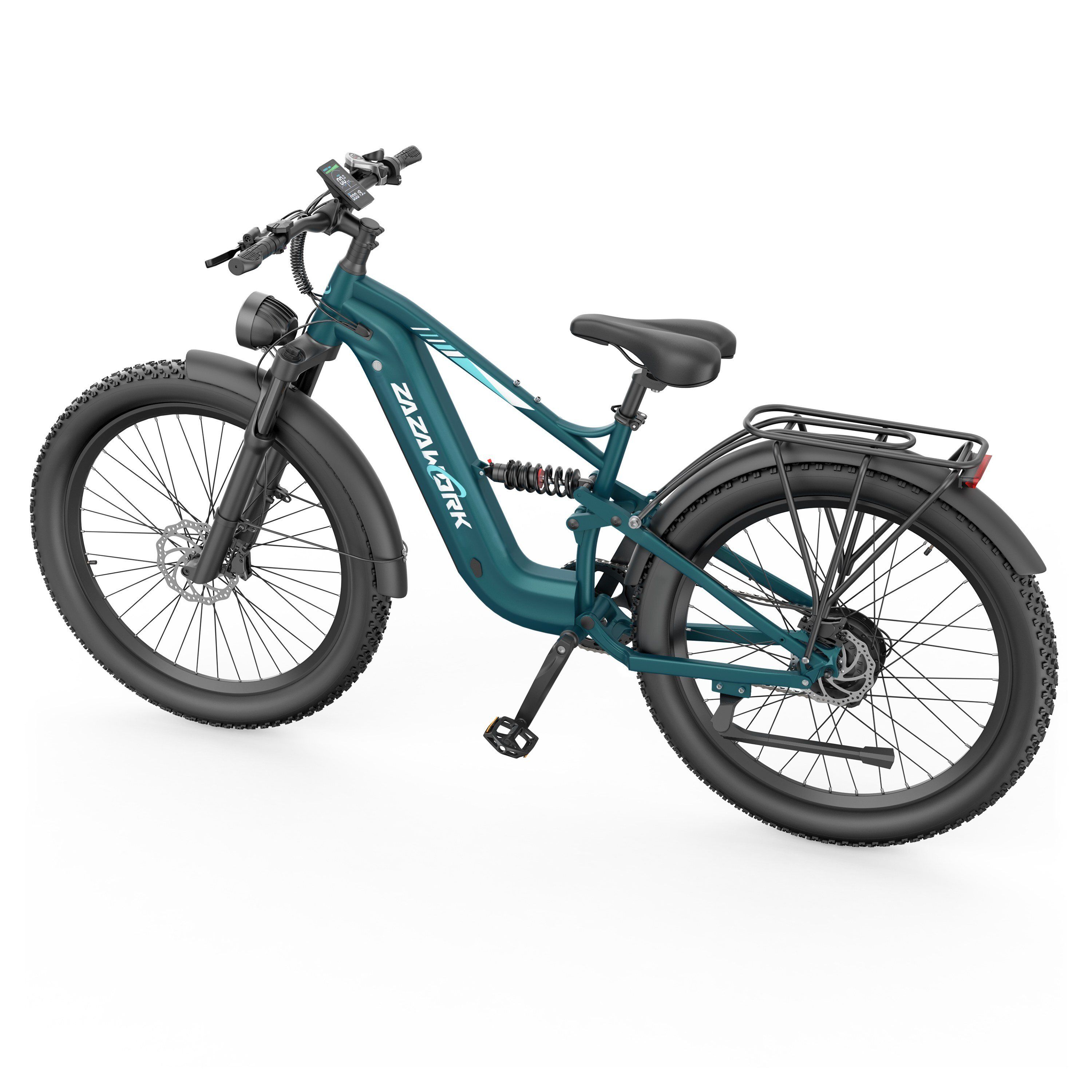 ZAZAWORK CF500 Elektrisches Mountainbike, 48V 20Ah Akku, 90 km Reichweite