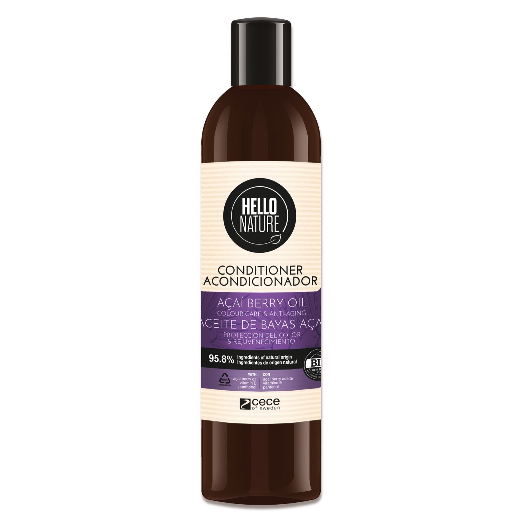 Hello Nature Haarspülung mit Acai Beere für Haarpflege Regeneration 1x300 ml