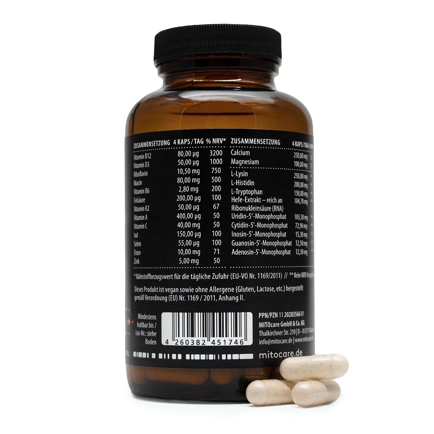 MITOcare® Vegan Complete mit Nukleotiden