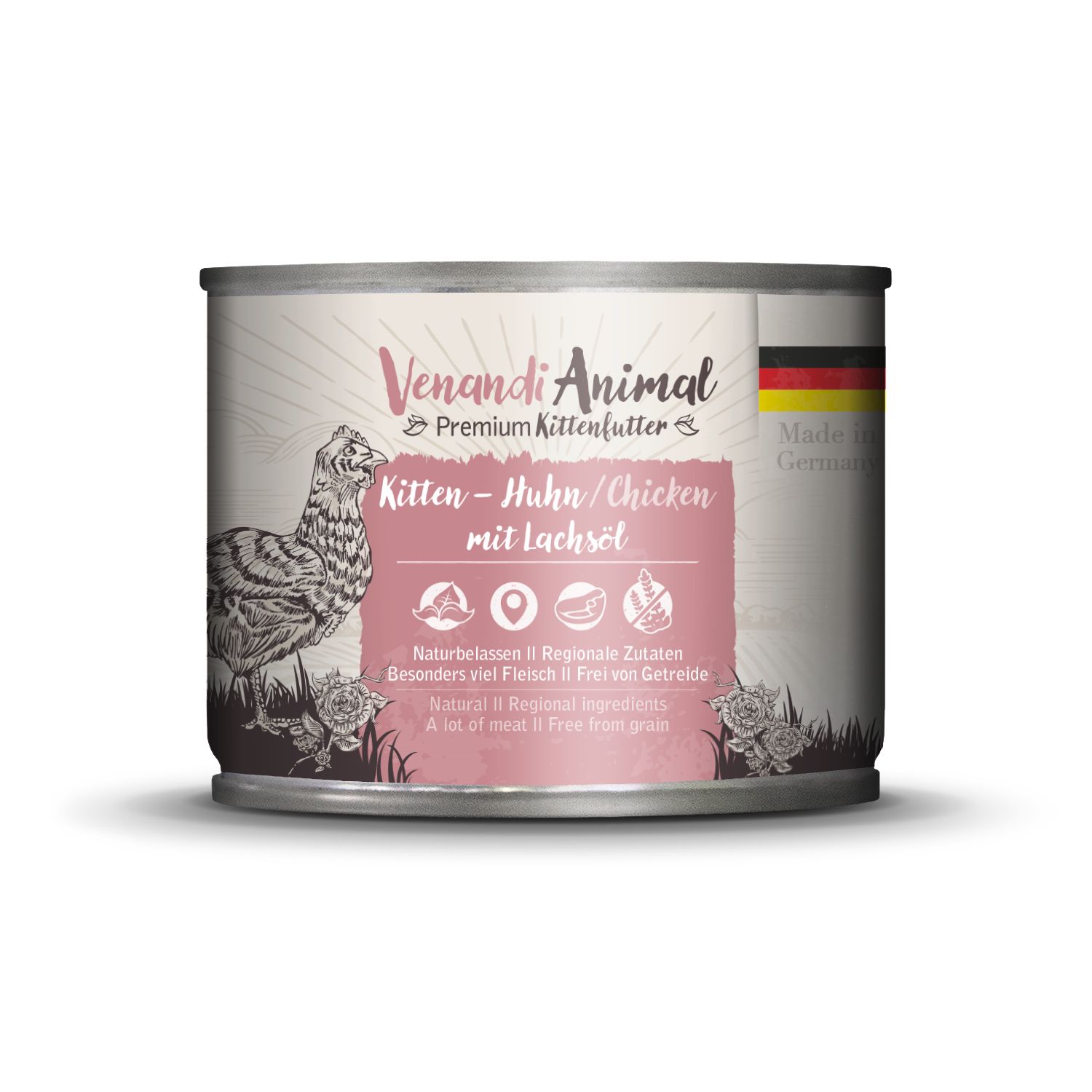 Venandi Animal - Kitten - Huhn mit Lachsöl