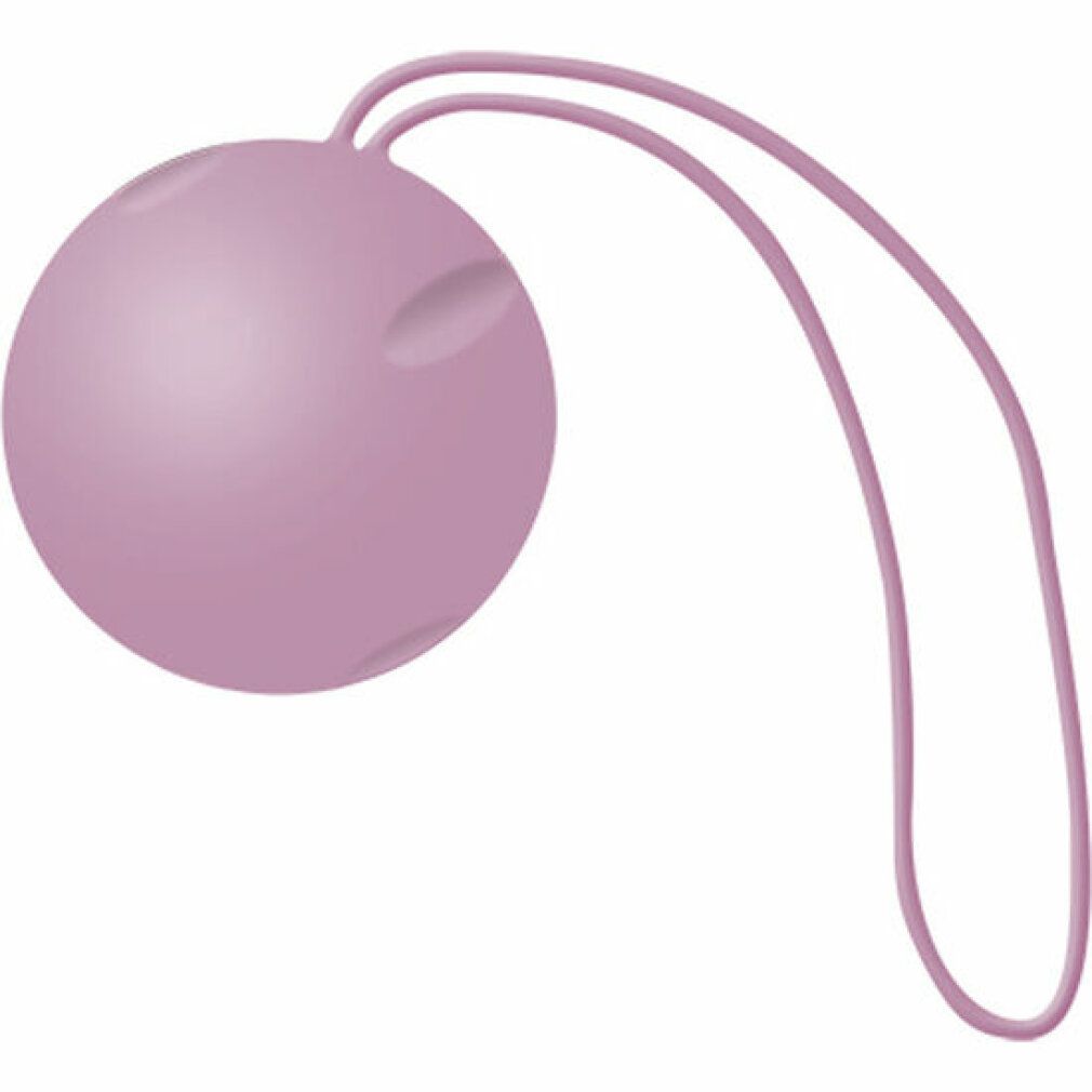 Kugel mit Schlaufe, rosa. Zwei kleine Vertiefungen auf der Oberfläche. Produkt für das Intimwohlbefinden.