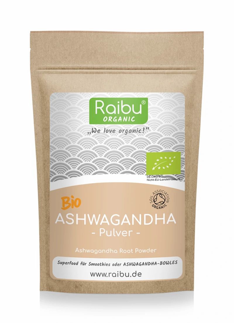 RAIBU BIO Ashwagandha Pulver – 100 % rein