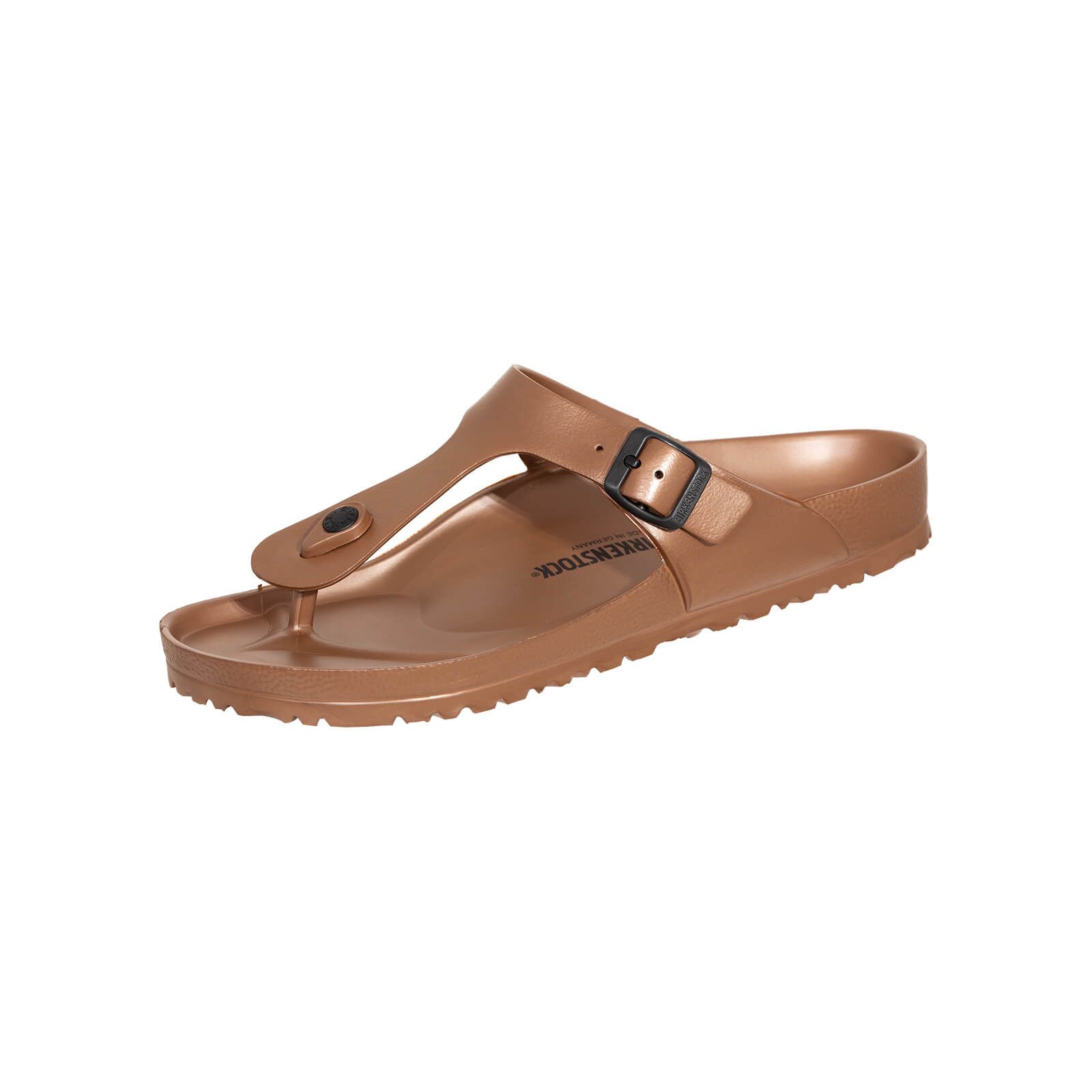 birkenstock damen gizeh metallic copper