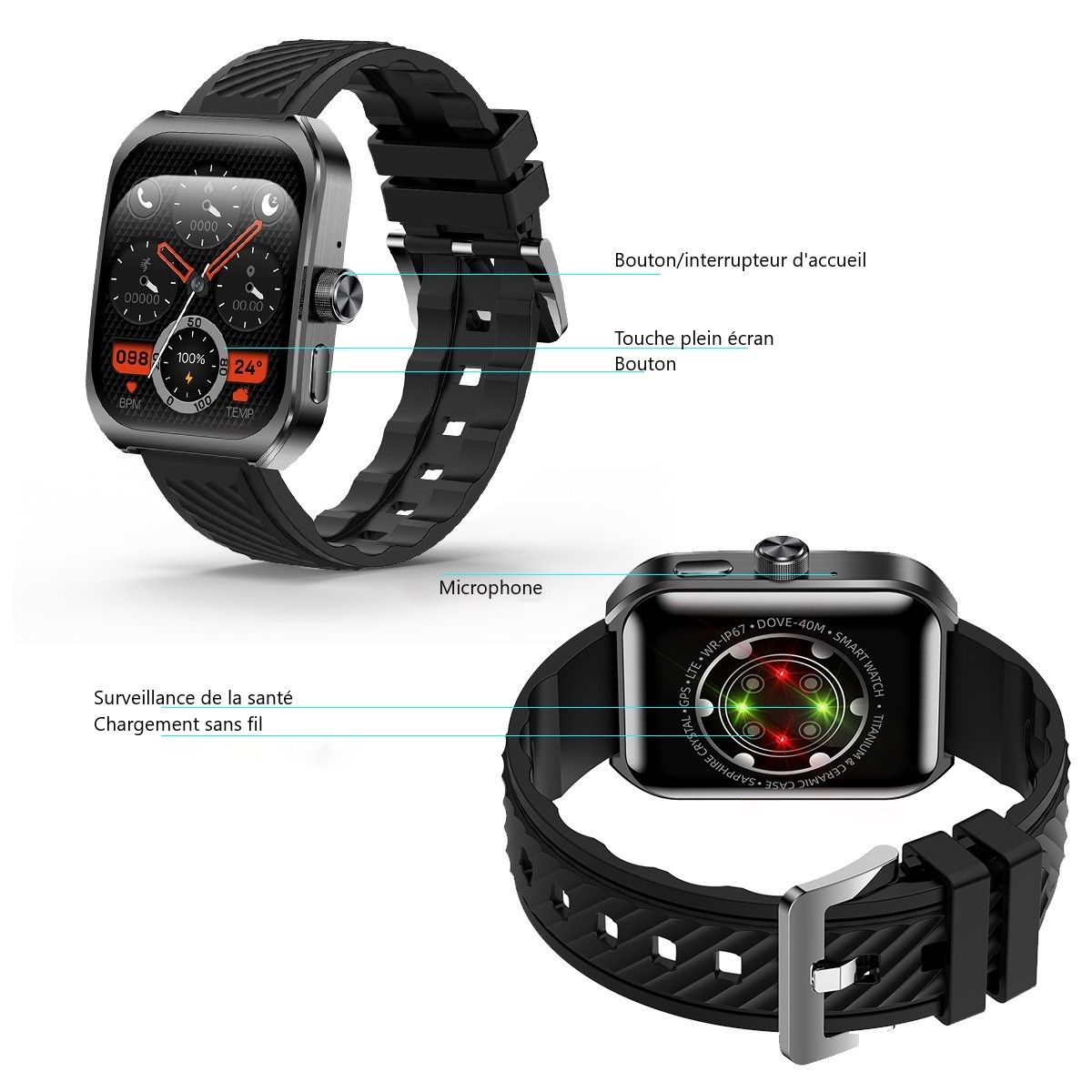 Platyne Multifunktionale Smartwatch
