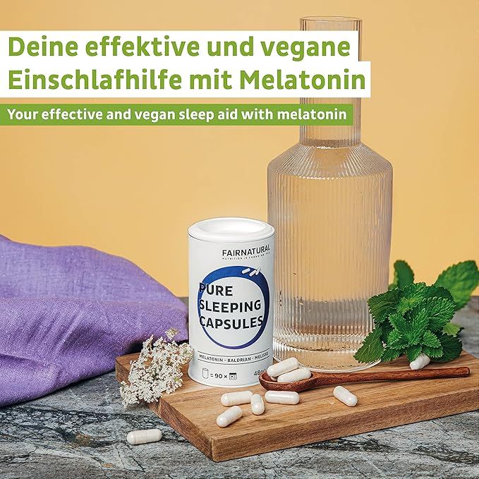 FAIRNATURAL Melatonin Kapseln Vegan