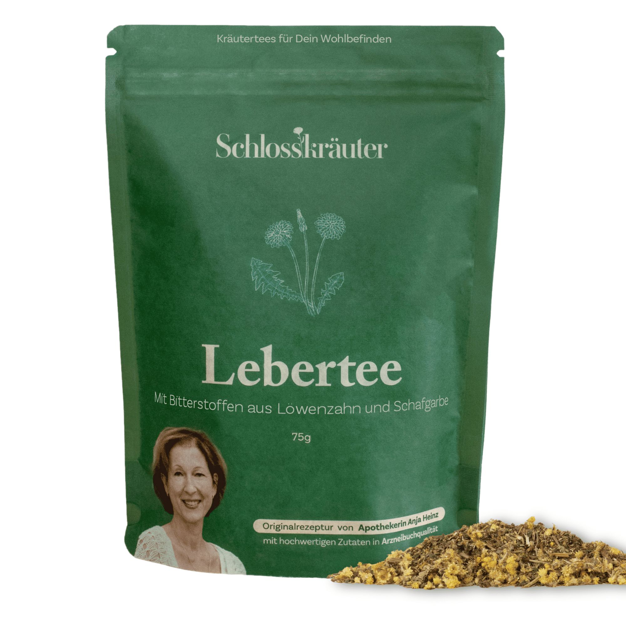 Schlosskräuter Lebertee mit Löwenzahn & Schafgarbe | Leber und Galle Tee | 100% natürliche Zutaten