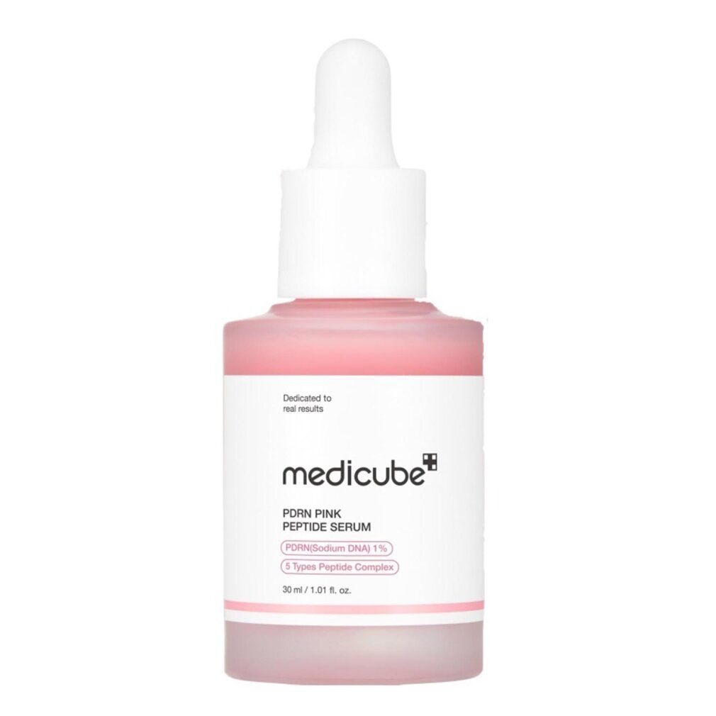 Medicube PDRN Pink Peptide Serum Flasche mit Pipette, 30 ml.
