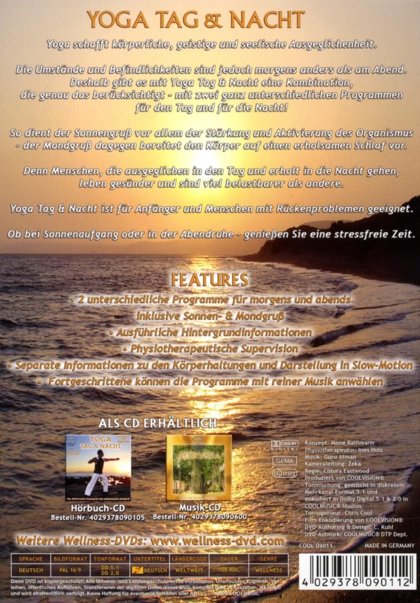 Wellness DVD-Yoga Tag & Nacht
