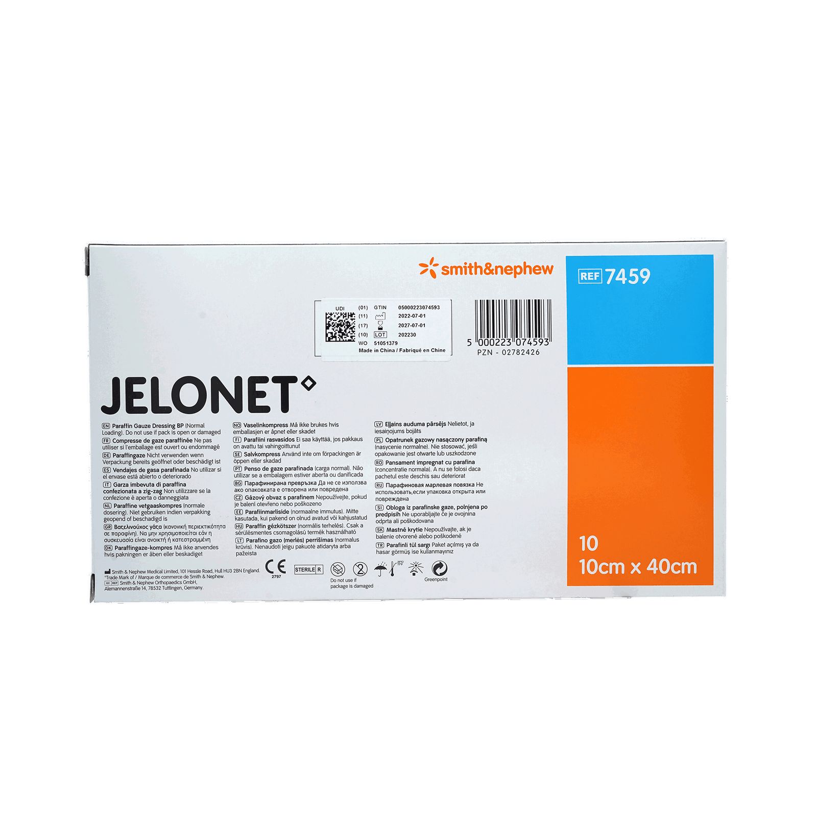 JELONET Paraffingaze steril 10x40 cm