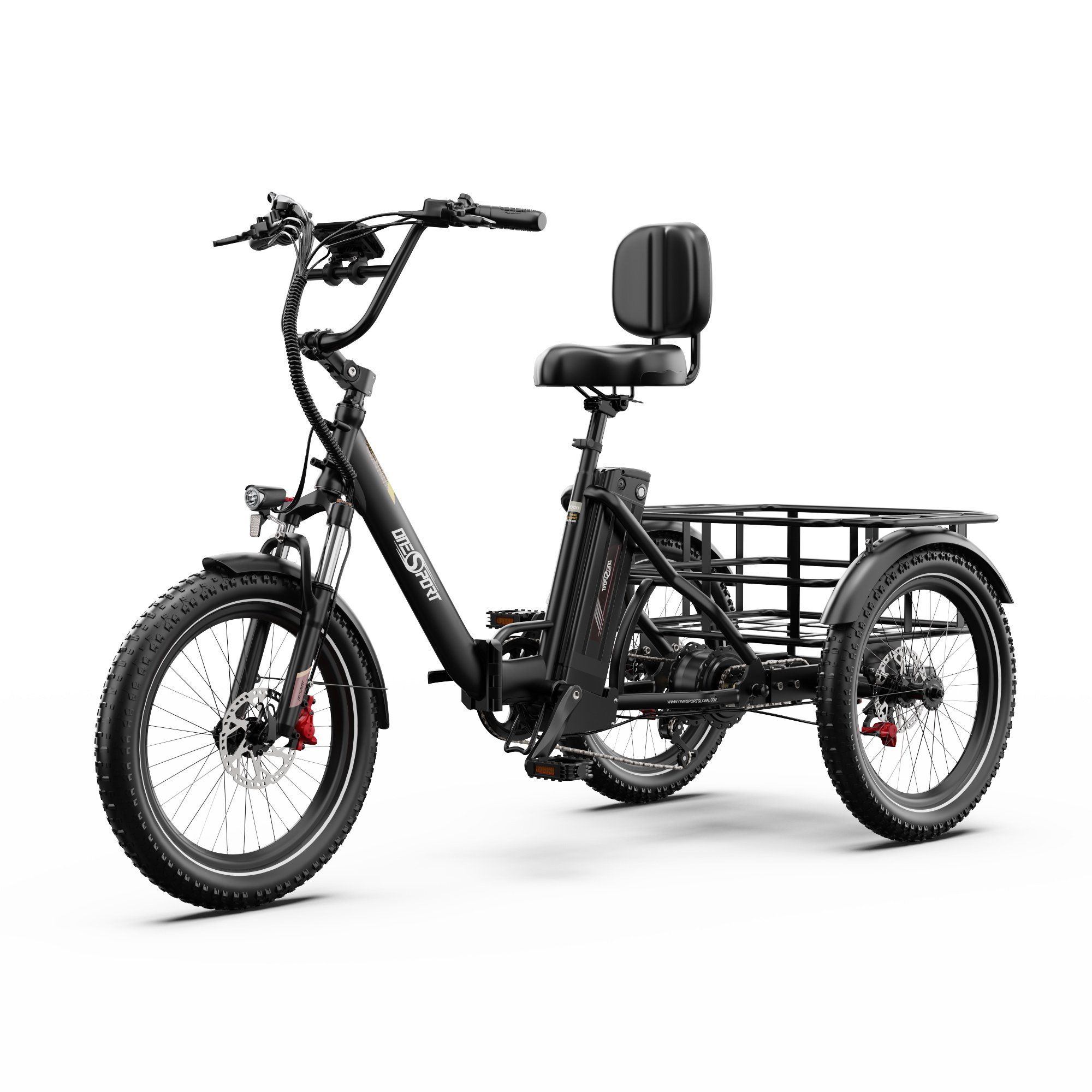 Onesport Ot30 PRO E-Trike Lastenrad mit 500-W-Motor und 48-V-18-Ah-Akku 1 St