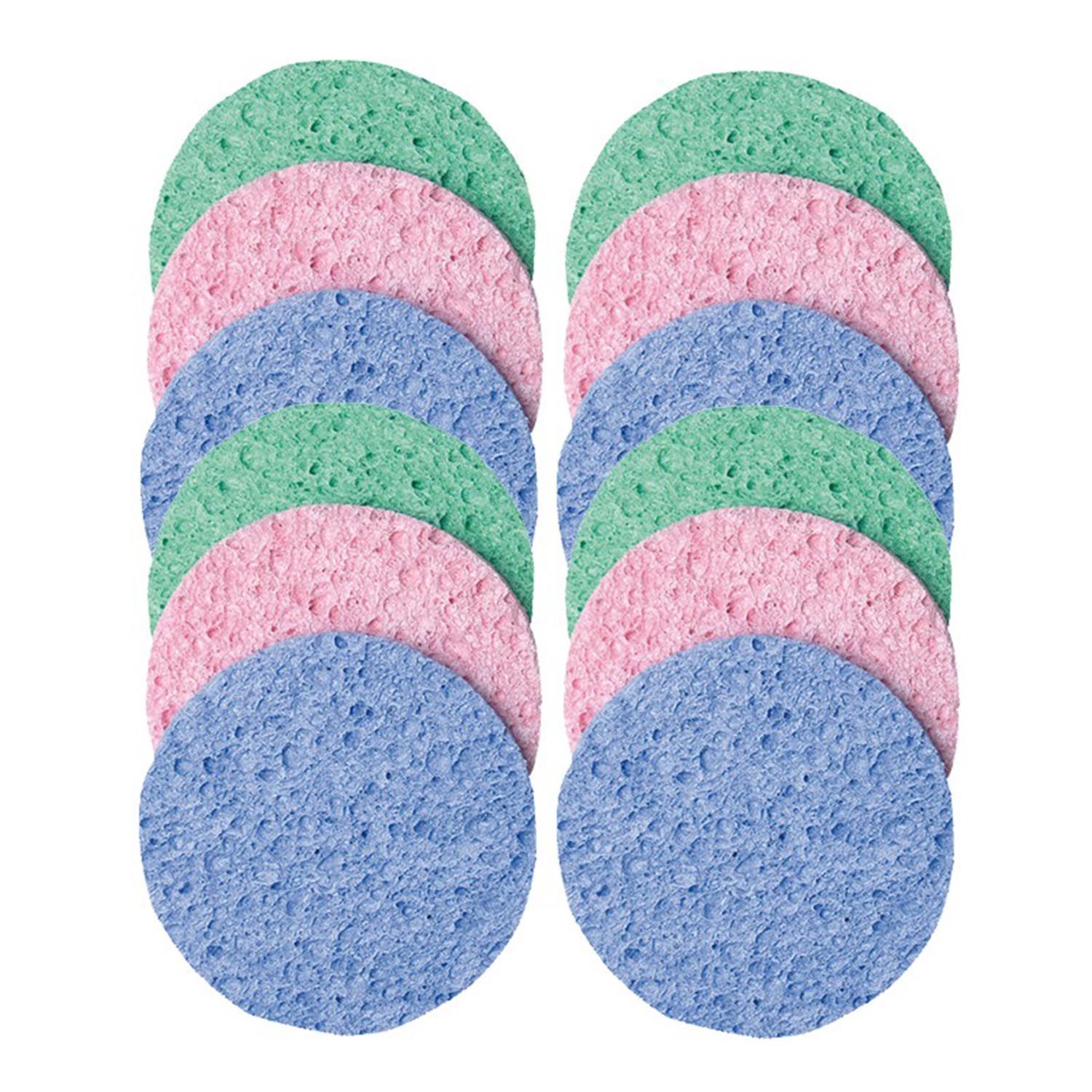 X12 Zellulose-Make-up-Entferner-Schwamm 90 mm