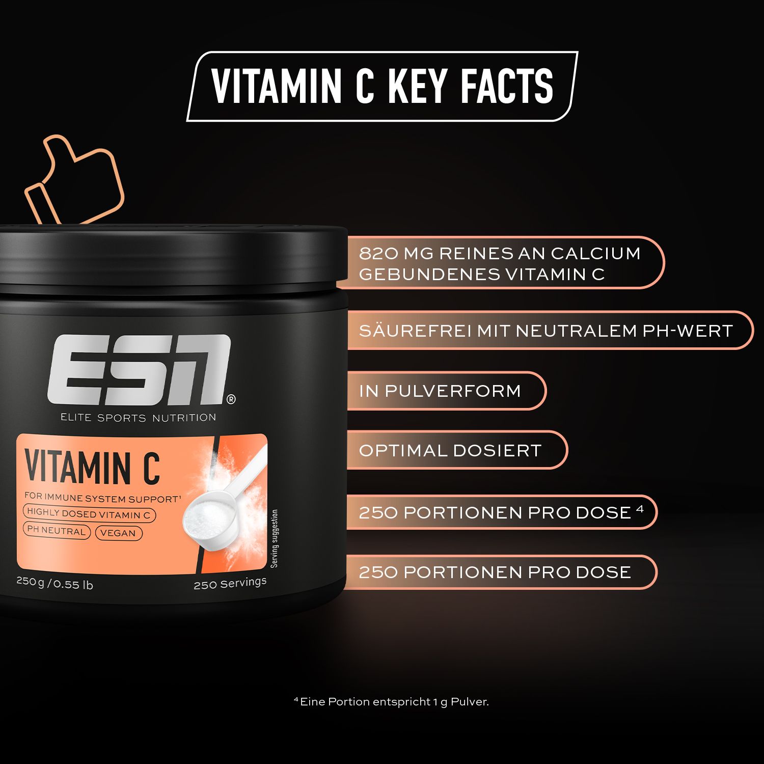 ESN Vitamin C Pulver