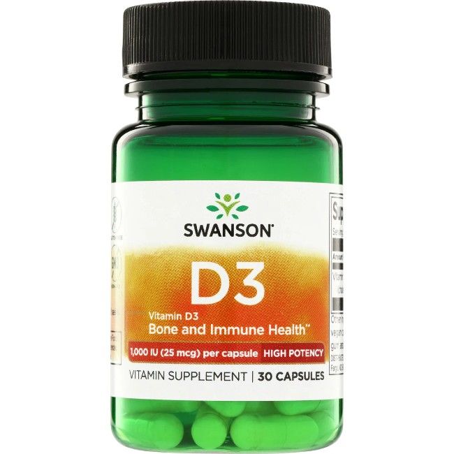 Swanson Vitamin D3 1000 IE (25 µg) 30 Pc