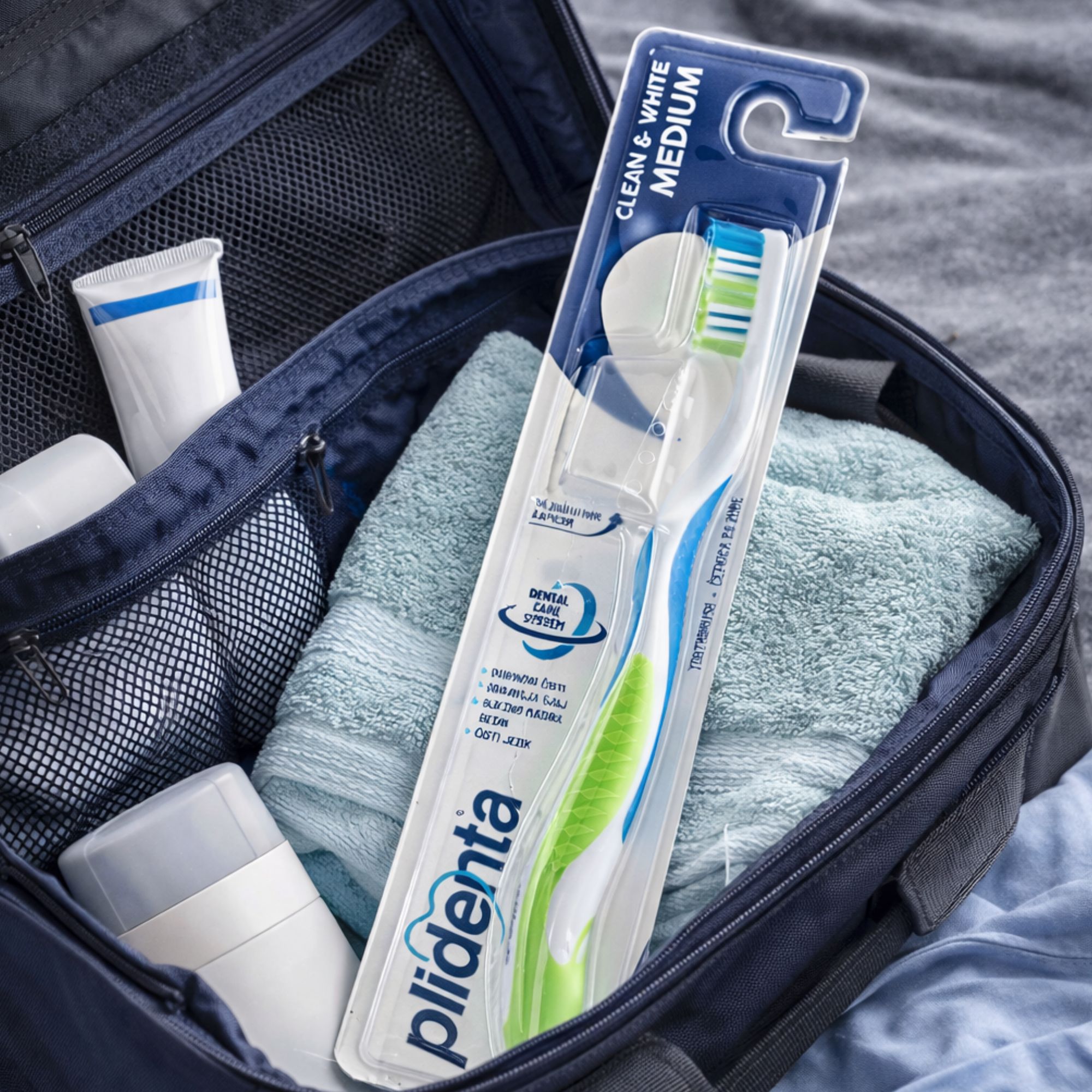 PLIDENTA Clean & White Medium Zahnbürste