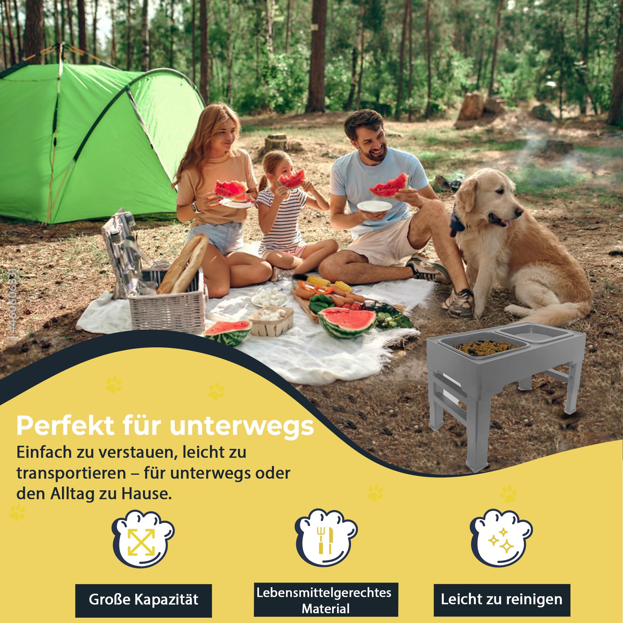 PETSATION erhöhter Hundenapf AntiSchling (Hunde)