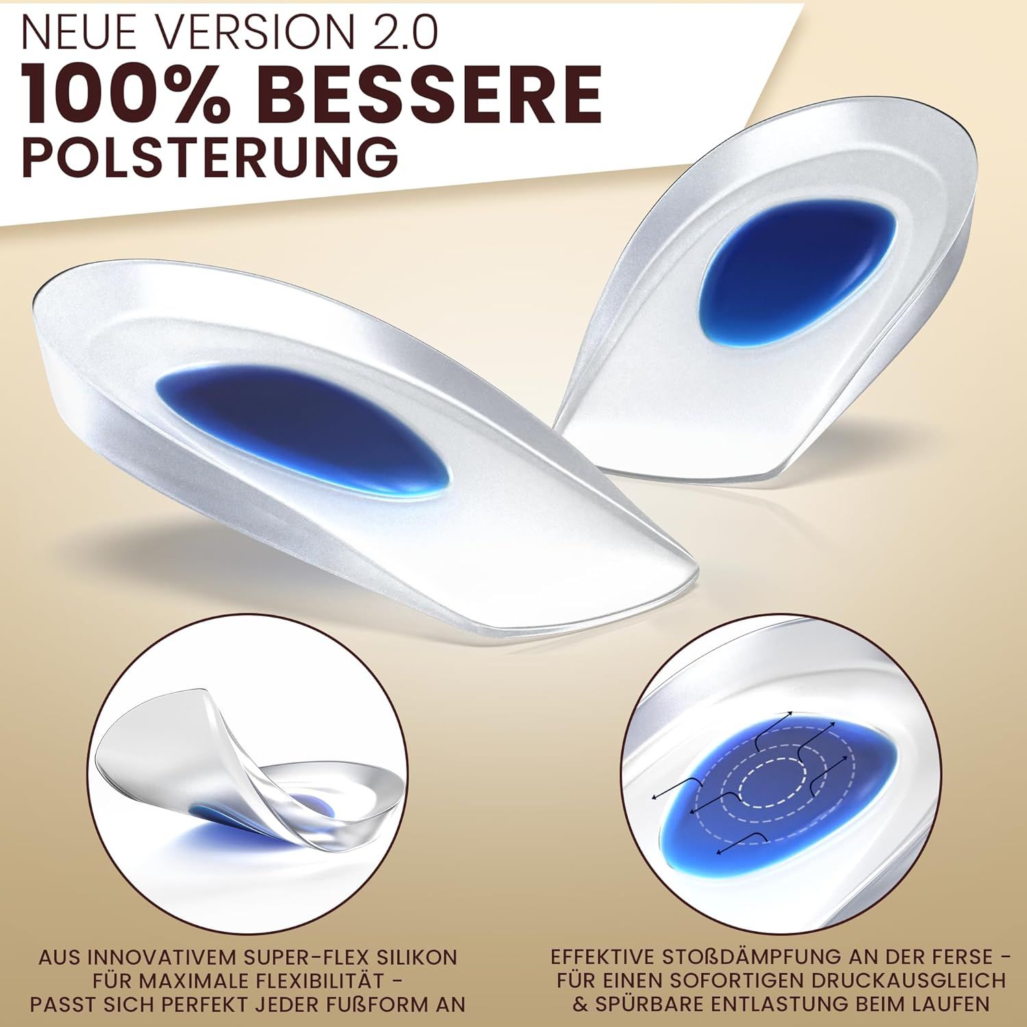 FERSENFREUND© Fersensporn Einlagen für Damen
