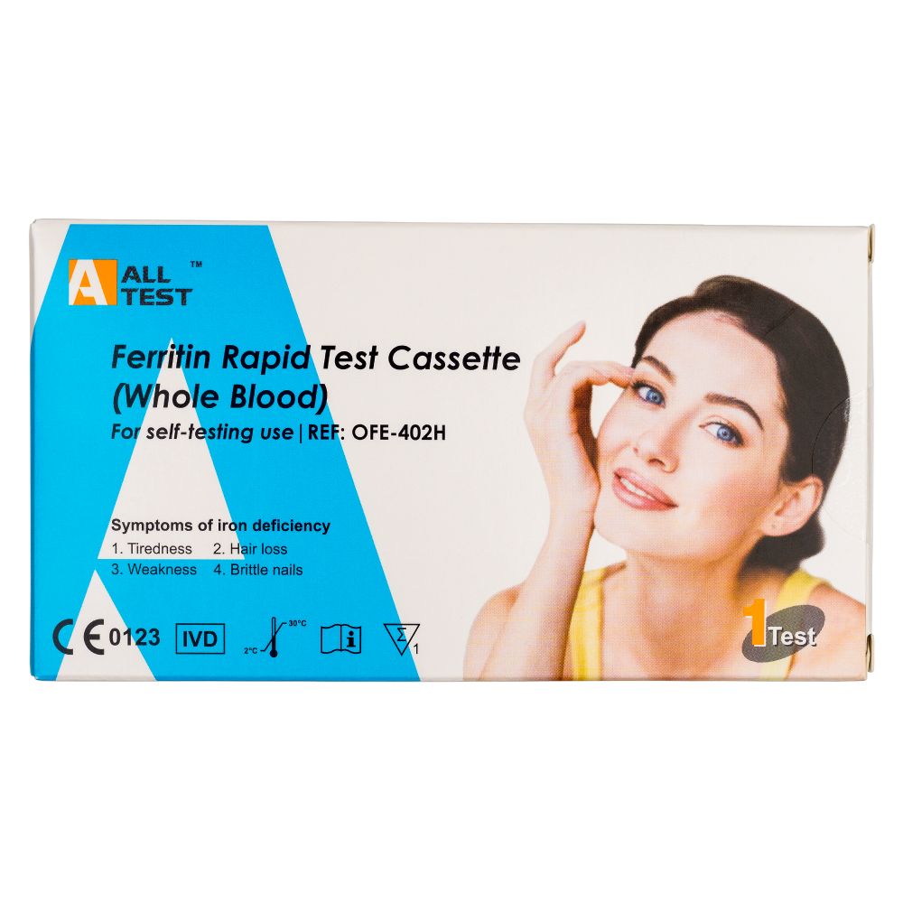 AllTest Ferritin Eisen Testkit 30 ng/mL Selbsttest für zu Hause