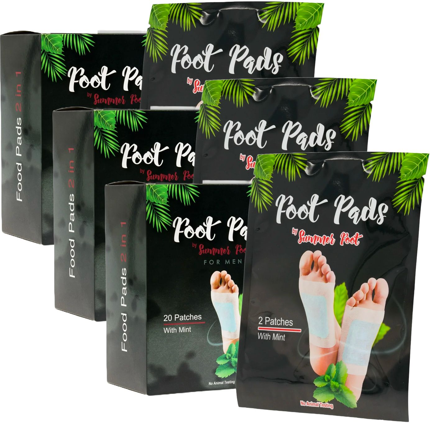 Summer Foot - Minze for Men Deluxxe (3 x 10 Paar)