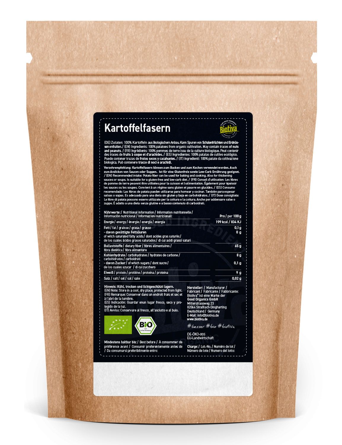 Biotiva Kartoffelfasern Bio