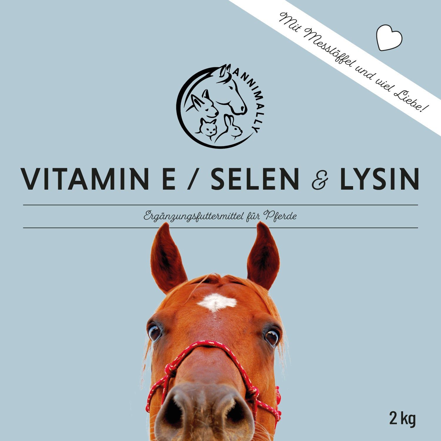 Annimally Vitamin E / Selen & Lysin - Nachfüllpackung 2 kg Pulver