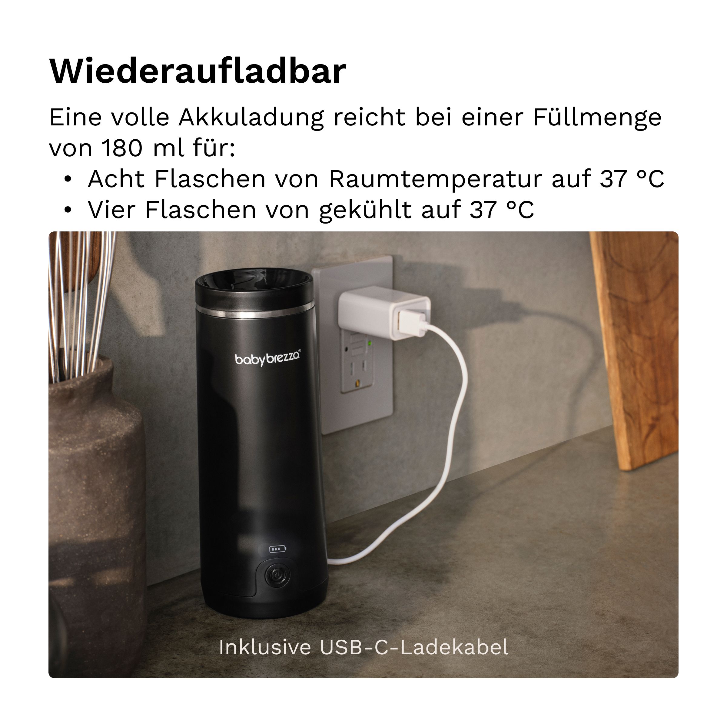 Baby Brezza Tragbarer Muttermilch- & Wasserwärmer