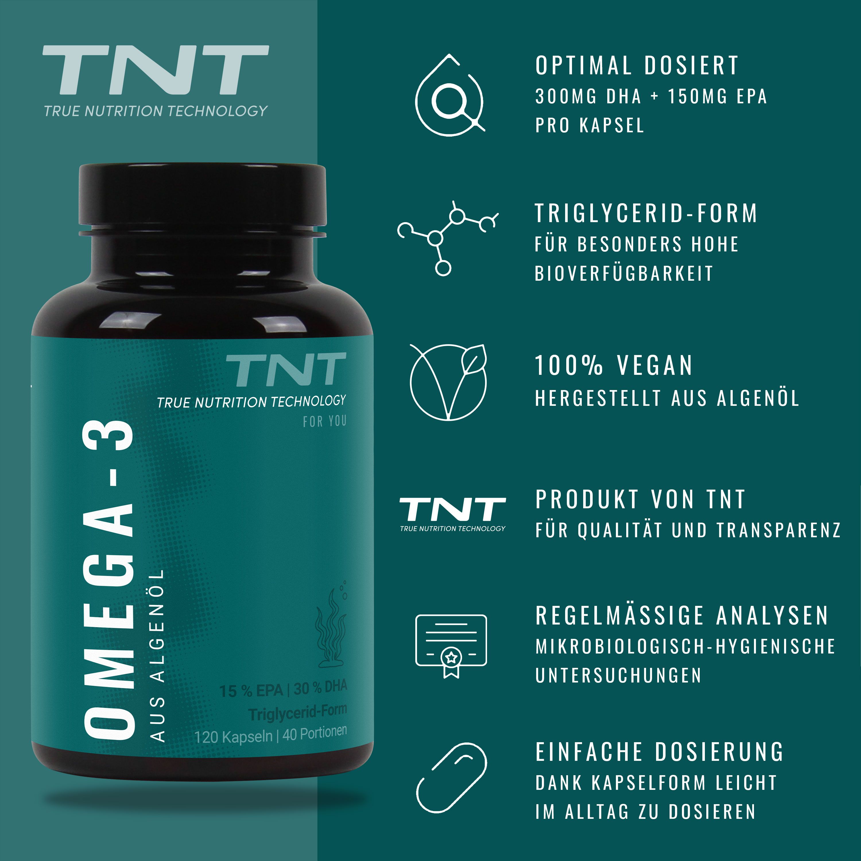 TNT Omega-3 aus Algenöl