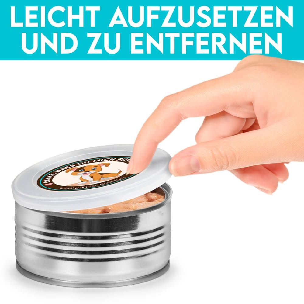 HUND IST KÖNIG® Dosendeckel, Deckel für Dosen halten Tierfutter frisch, schließen Gerüche ein