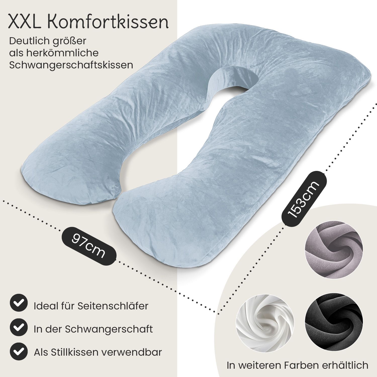 ELONEO Multifunktions-Körperkissen