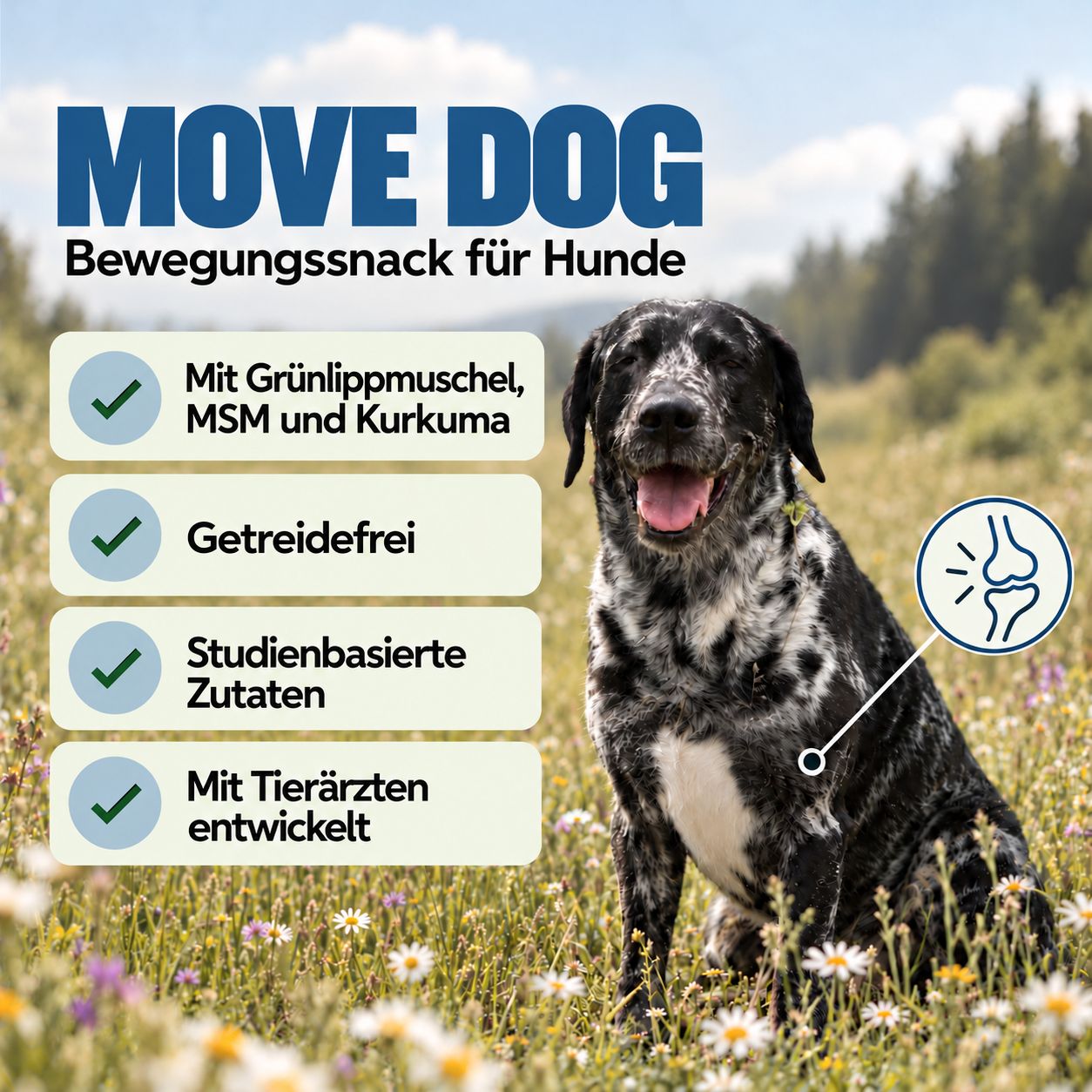 Hundesnack-Rezeptur: Inhaltsstoffe, Zusammensetzung, Analyse, Fütterungsempfehlung.
