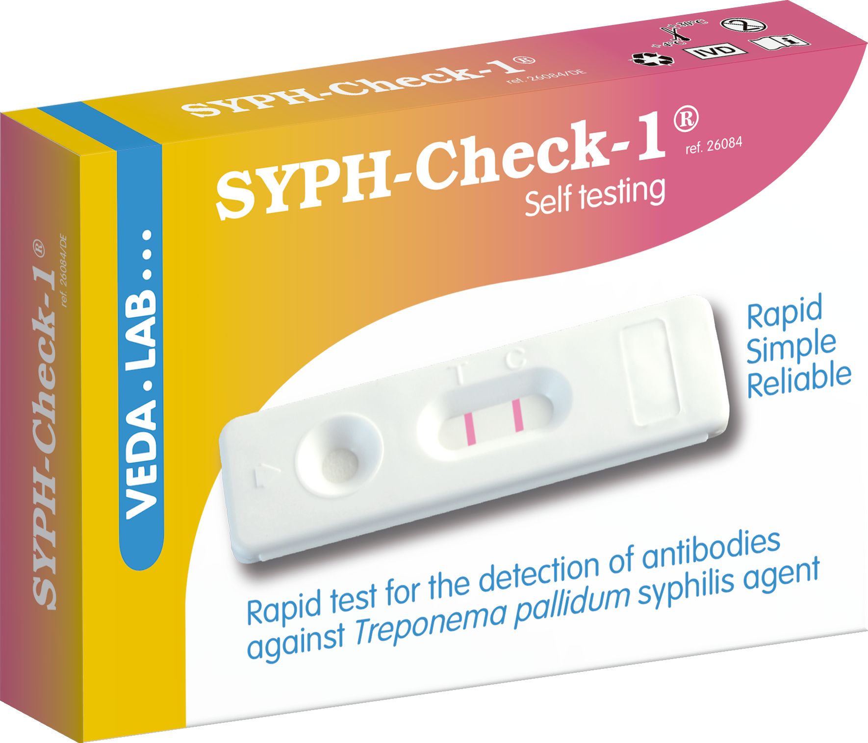 STI Schnelltest Set (HIV, Chlamydien für Frauen, Syphilis)