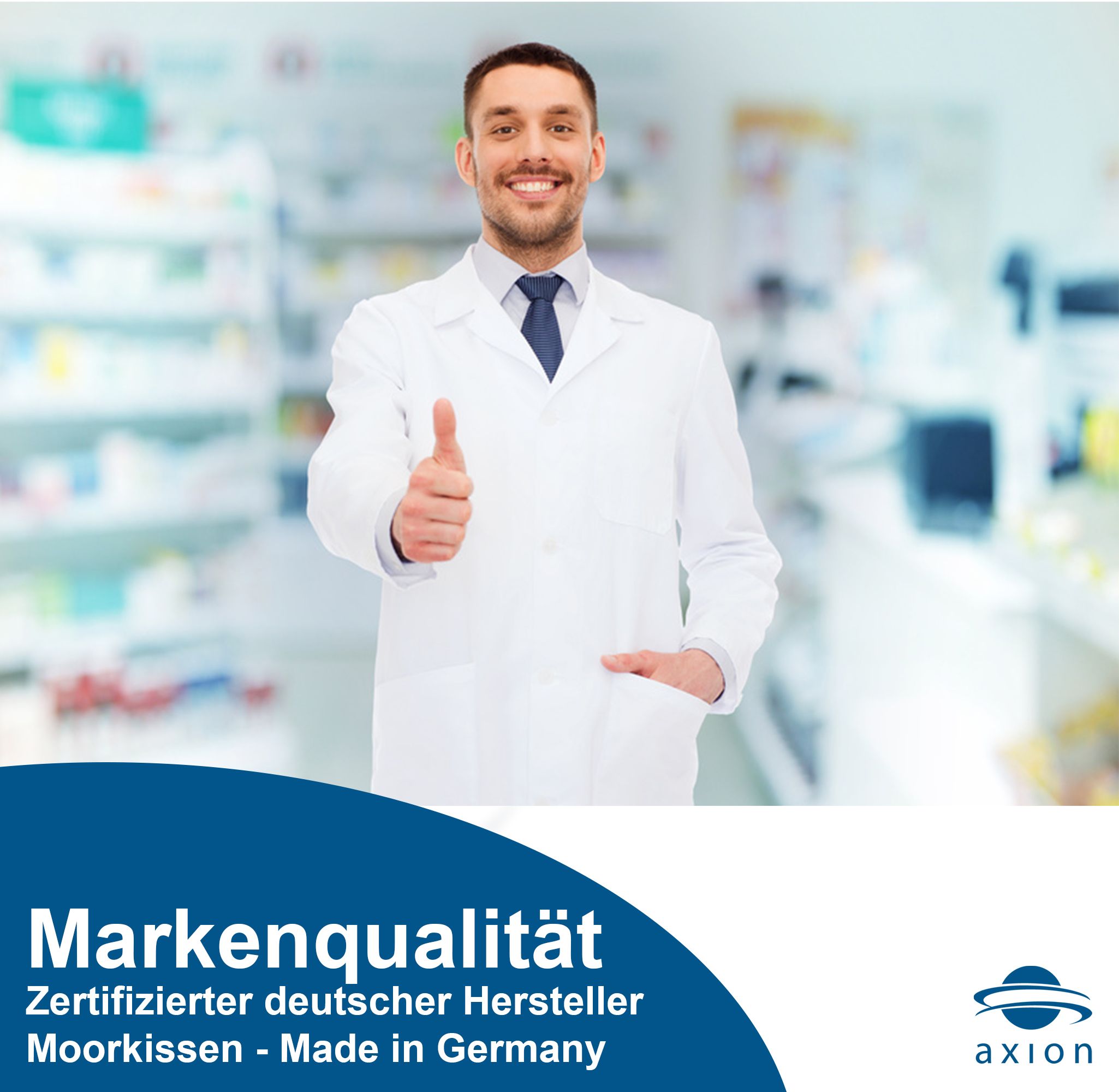 axion® Moorkissen 21 x 38 cm mit Naturmoor-Füllung