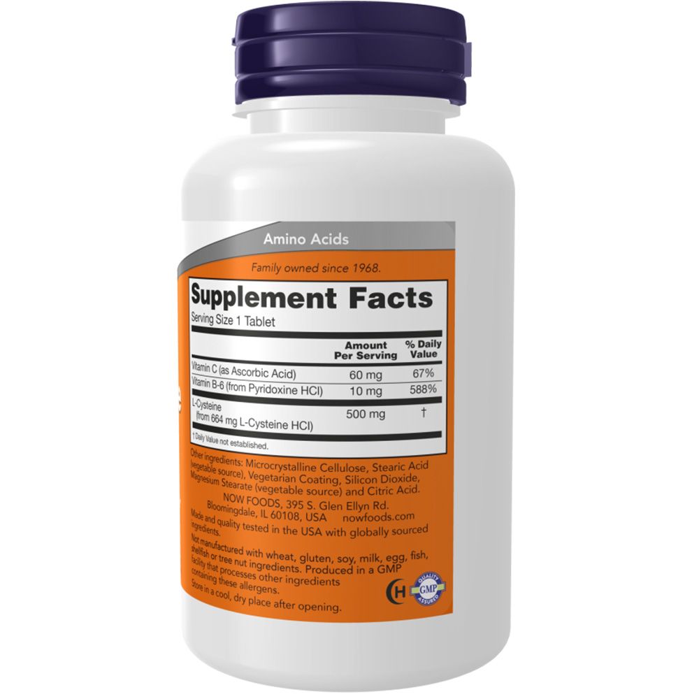 Now Foods, L-Cysteine, 500mg