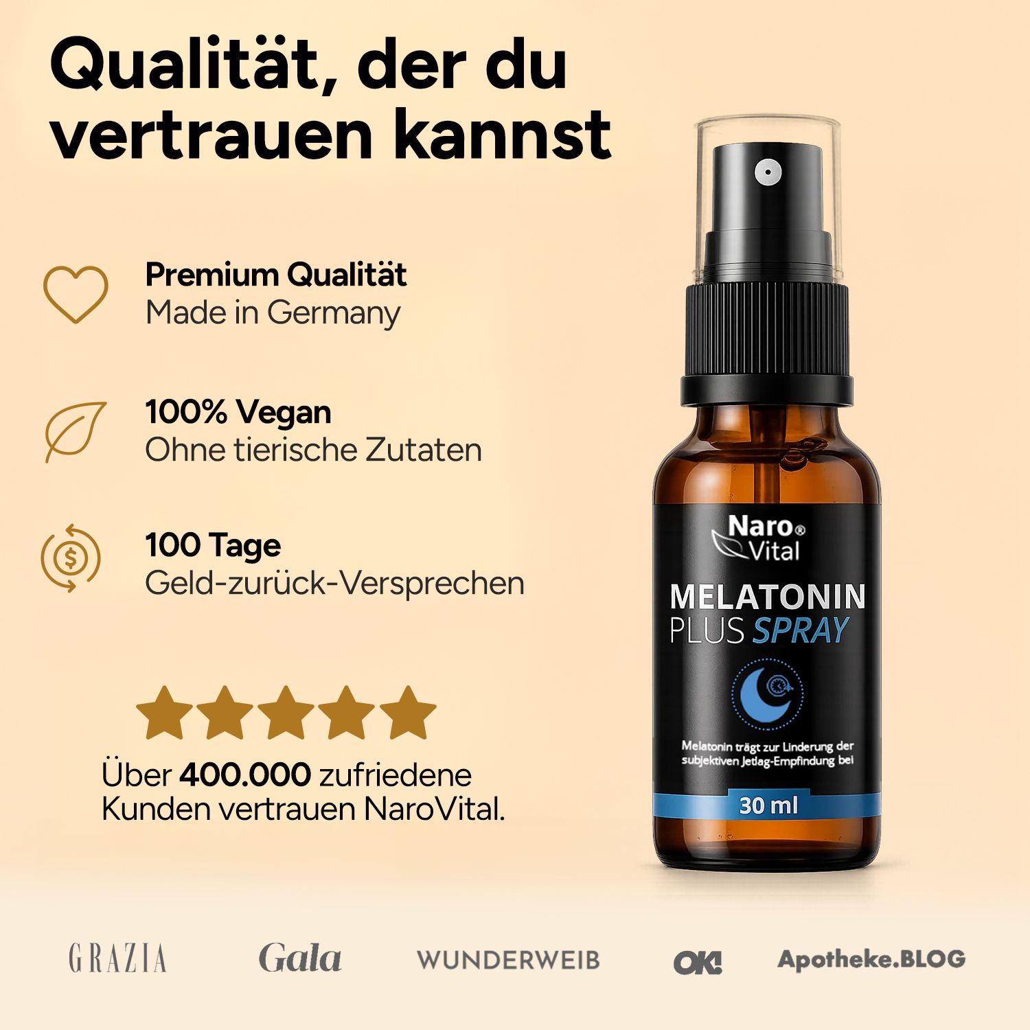 NAROVITAL® Melatonin Plus Spray | Einschlafspray