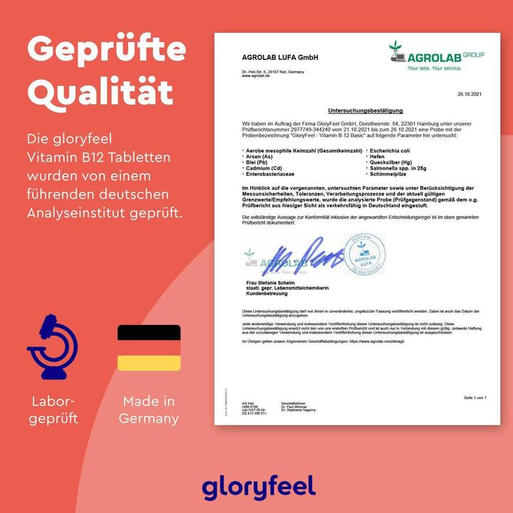 gloryfeel® Vitamin B12 - 500 µg