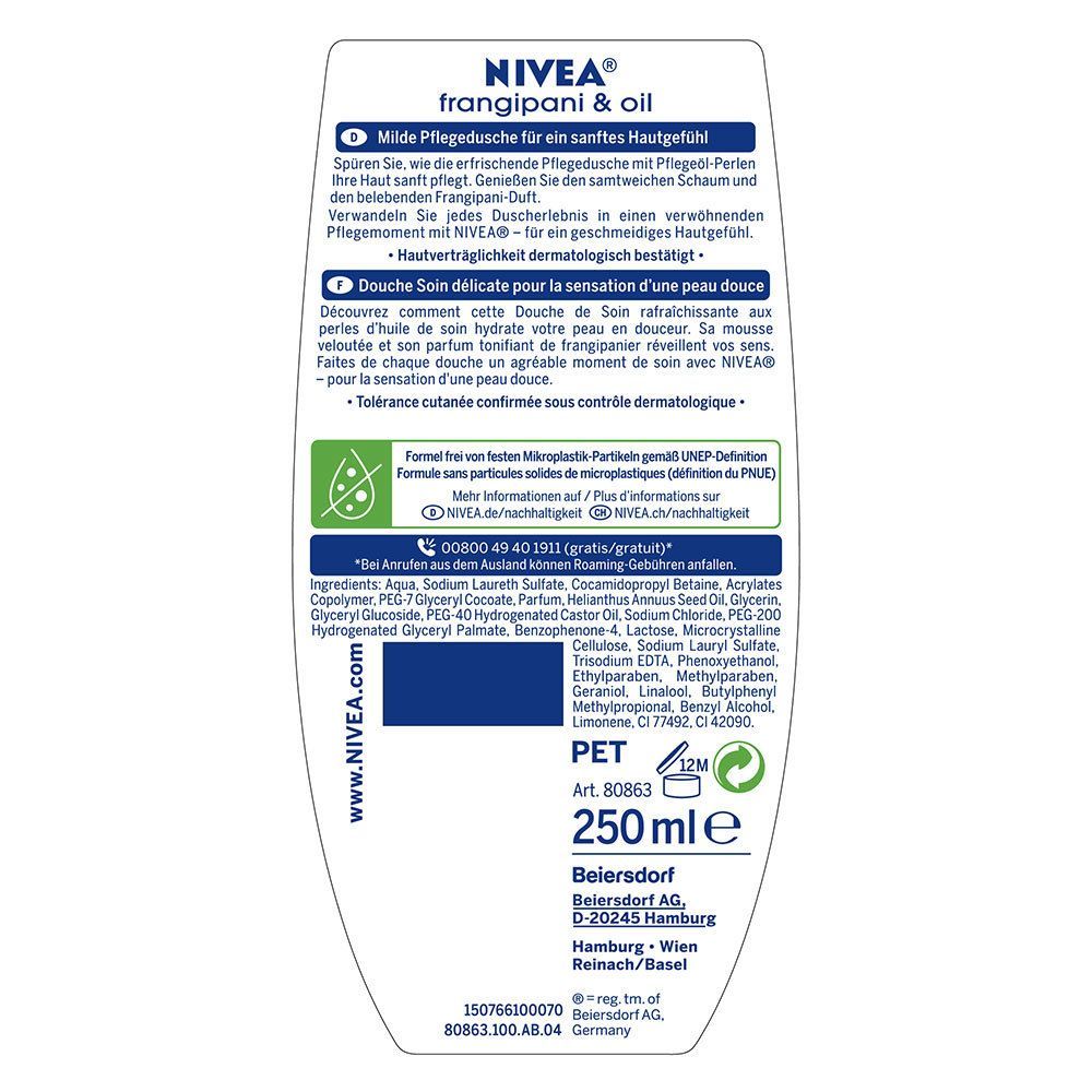 NIVEA® Frangipani & Oil Pflegedusche