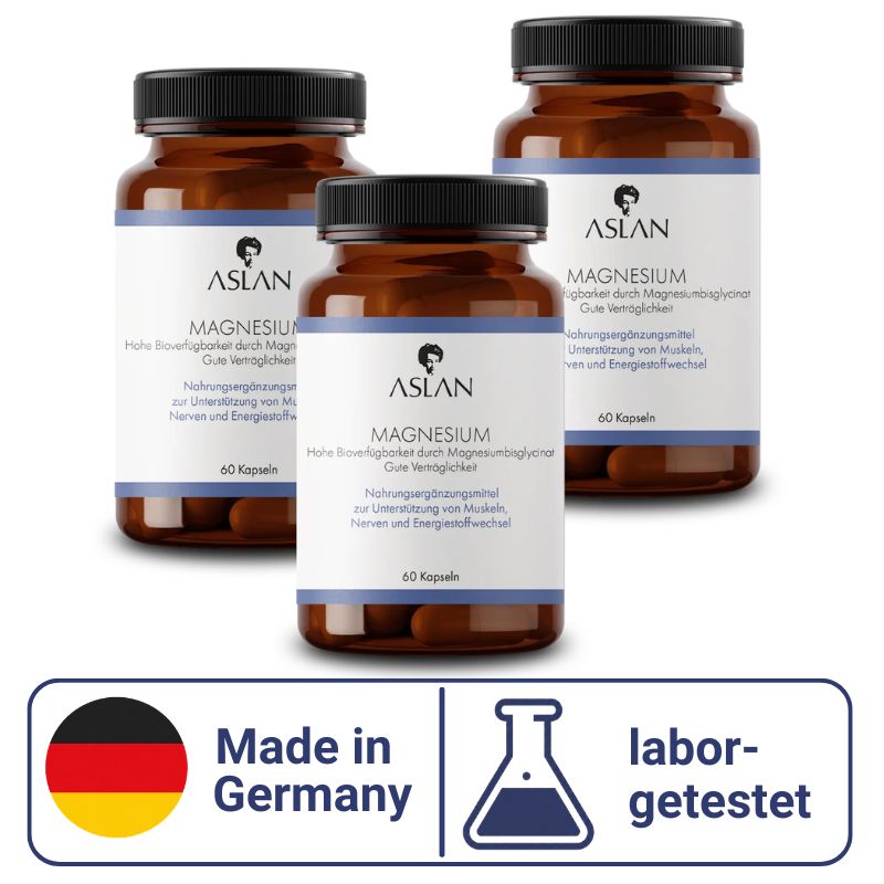 Aslan Magnesium – Magnesiumbisglycinat, hohe Bioverfügbarkeit, vegan 180 St Kapseln